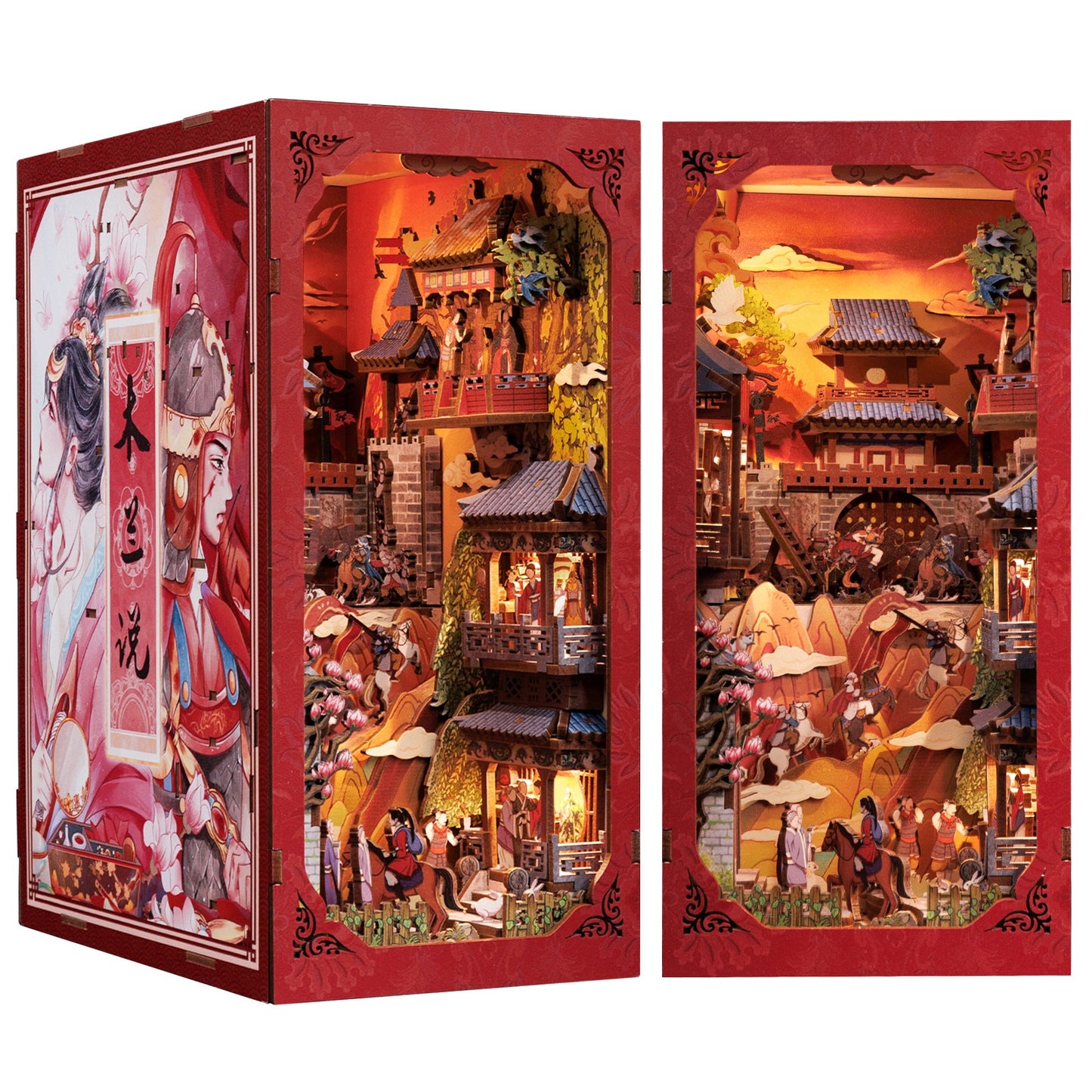 Mulan’s Legend: The Heroine’s Valor | DIY Book Nook Miniature Kit