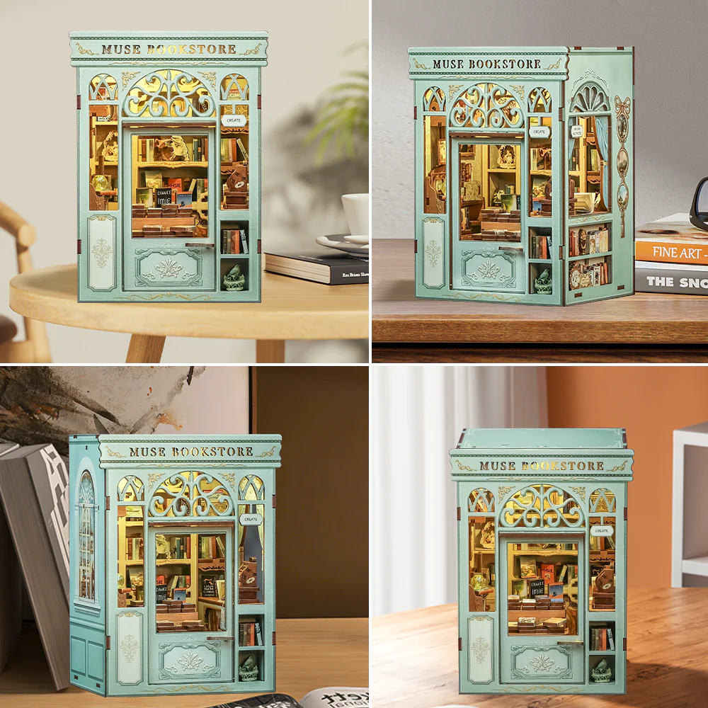 Muse Bookstore | DIY Book Nook Miniature Kit