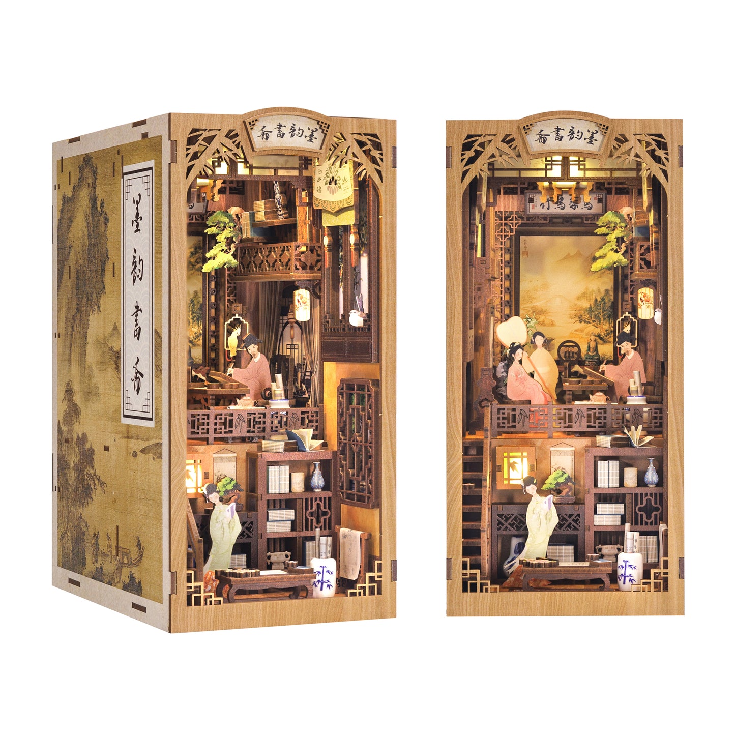 Eastern Poetry Library | DIY 3D Book Nook Miniature Kit