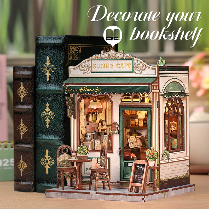 Sunny Cafe | DIY 3D Book Nook Miniature Kit