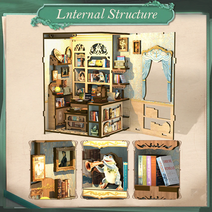Muse Bookstore | DIY Book Nook Miniature Kit