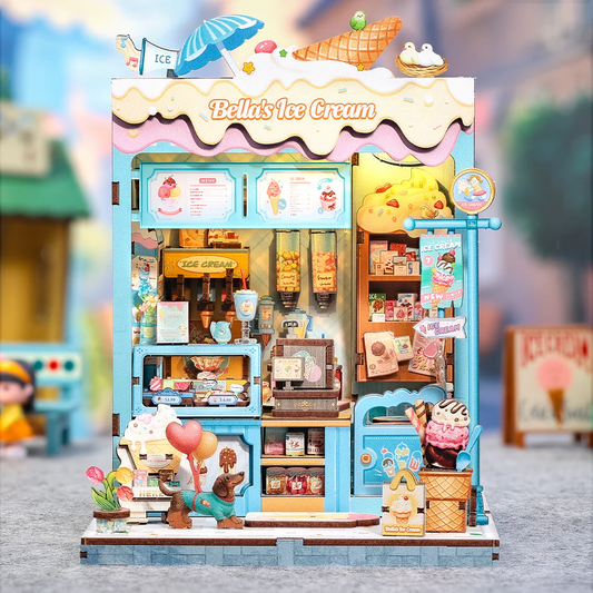 Bella's Ice Cream | DIY 3D Book Nook Miniature Kit