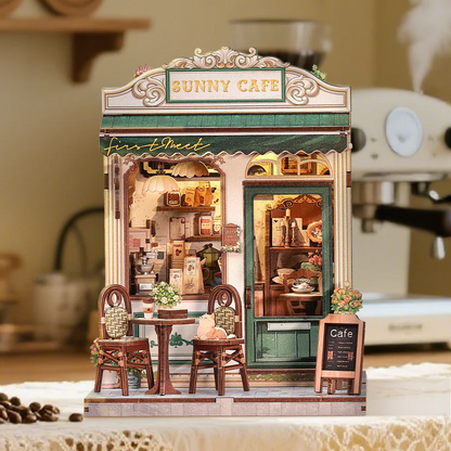 Sunny Cafe | DIY 3D Book Nook Miniature Kit