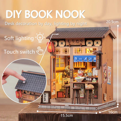Japanese Ramen Diner | DIY 3D Book Nook Miniature Kit: Morita-ya