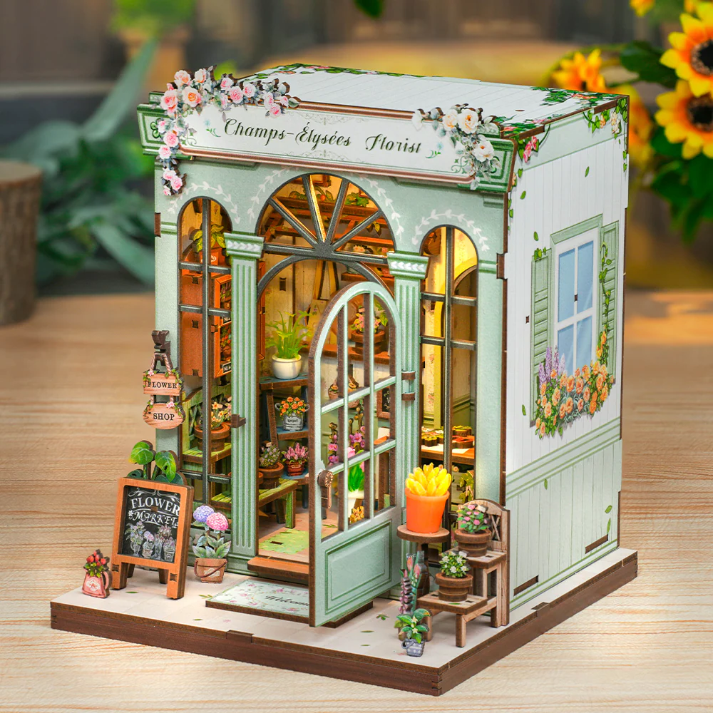 Parisian Flower House | DIY Book Nook Miniature Kit: Champs-Élysées Florist
