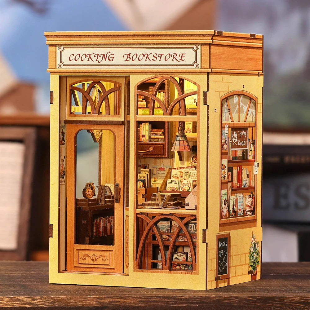 Cooking Bookstore | DIY 3D Book Nook Miniature Kit