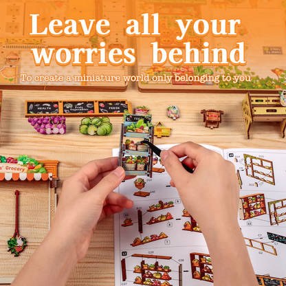 The Green's Grocery | DIY Book Nook Miniature Kit