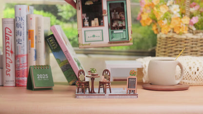 Sunny Cafe | DIY 3D Book Nook Miniature Kit